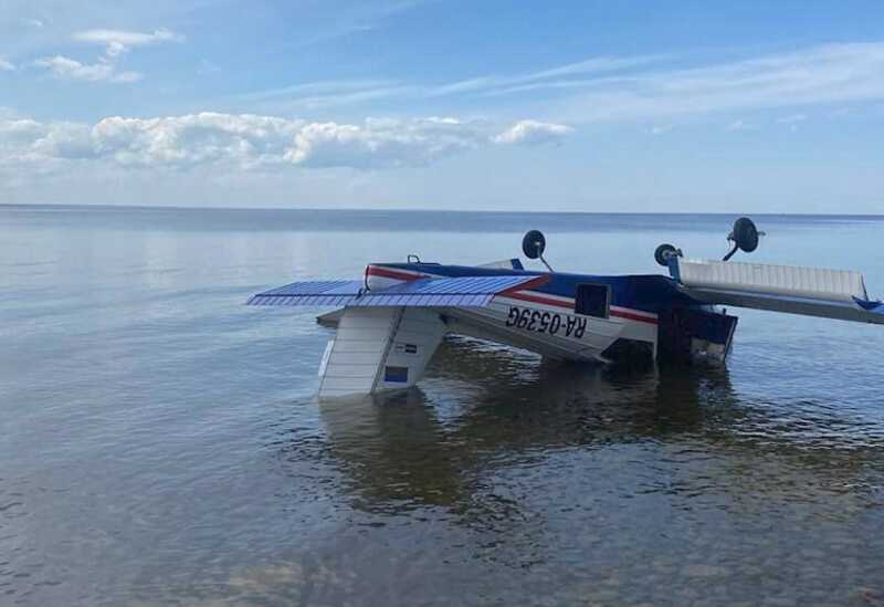 Лёгкий самолёт экстренно сел в Финском заливе из-за отказа двигателя