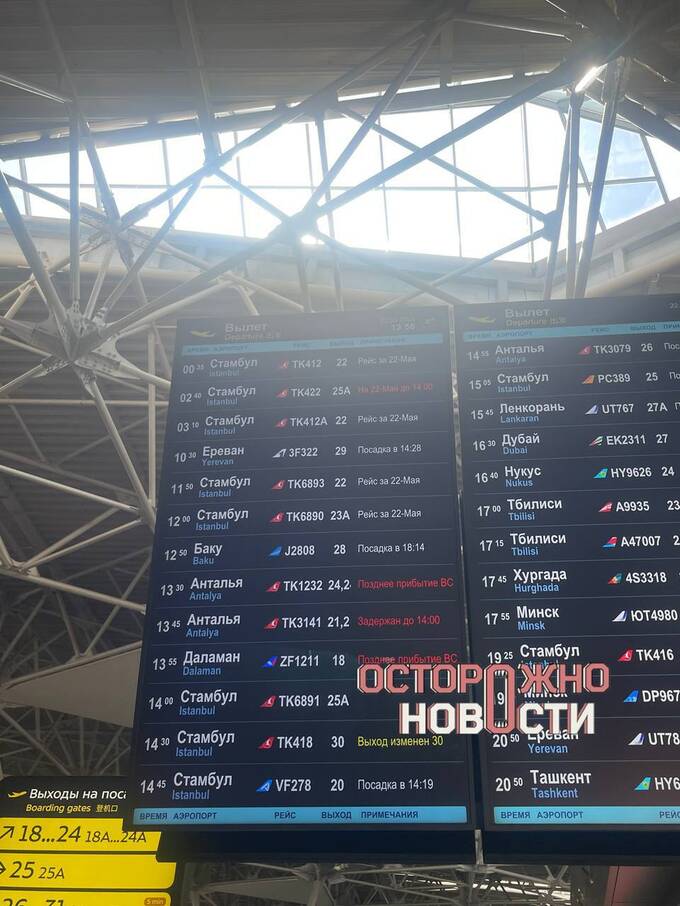 Turkish Airlines задержал рейс из Внуково почти на 13 часов